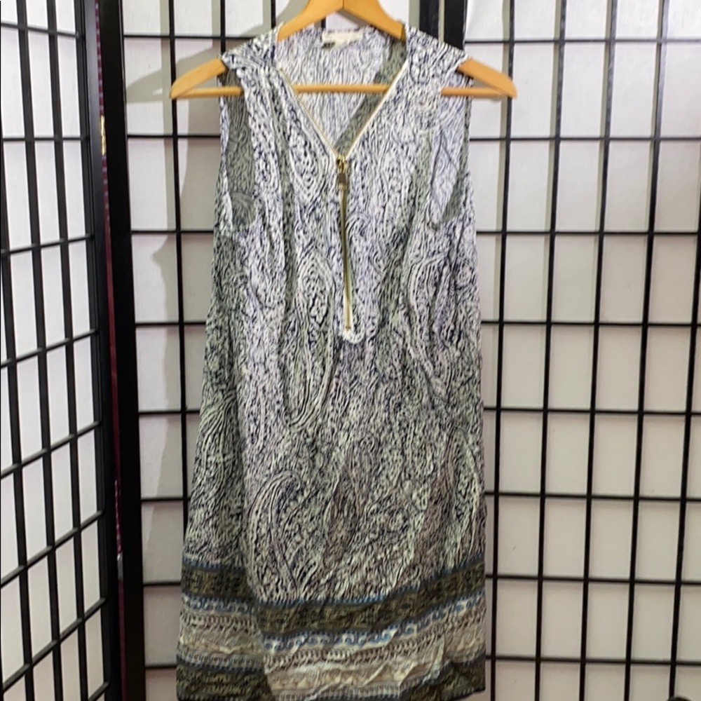 DB Sleeveless Dress 1/2 Zip Front Size M